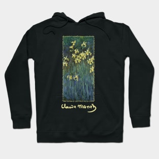 Yellow Irises by Claude Monet Hoodie